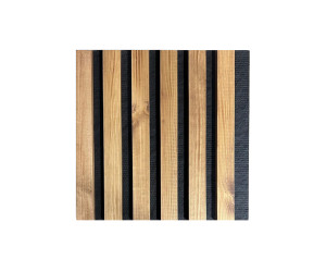 Panel de pared de madera natural 2700 x 300mm (Roble dorado-Negro)